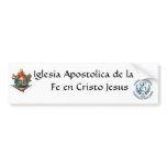 Iglesia Apostolica Bumper Stickers