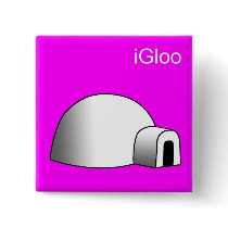 iGloo Button iPod Pin
