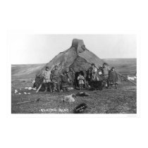 Igloo & Eskimo Family 1906 posters