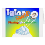 Igloo Saved Flaming Igloo Game Card