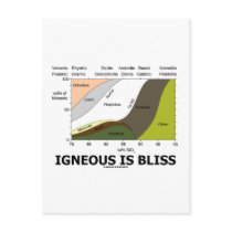 Igneous Is Bliss (Geology Ignorance Is Bliss) Postcards