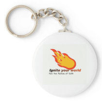 Ignite Your World - Fan the Flames of Faith Keychain