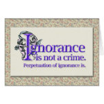 Ignorance Card