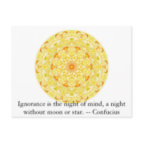 Ignorance is the night of mind, a night without... postcards