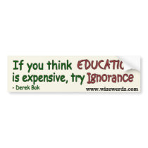 Ignorance sticker - light bumper stickers