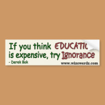 Ignorance sticker - light bumper stickers