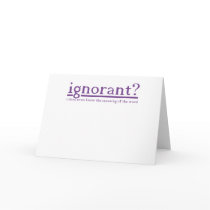 Ignorant cards by Numloch Ignorant cards
