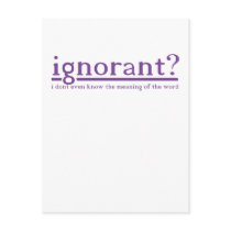 Ignorant postcards