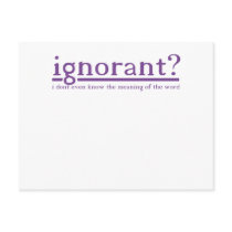 Ignorant postcards