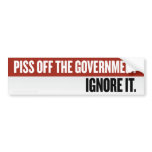 Ignore Government Bumper Sticker