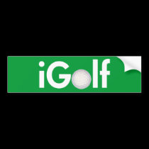 iGolf (ball) bumper stickers by bumper2bumper iGolf (ball) bumper stickers