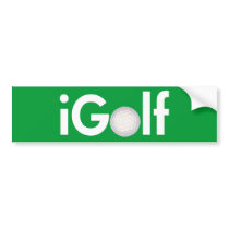 iGolf (ball) bumper stickers by bumper2bumper iGolf (ball) bumper stickers