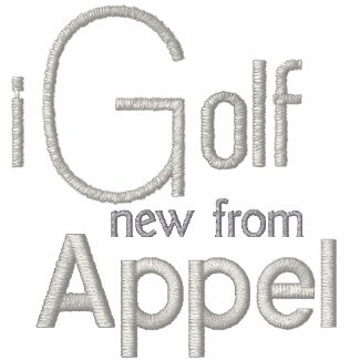 iGolf embroidered Polo blk silvrlogo embroideredshirt