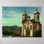 Igreja São Francisco de Assis, Ouro Preto, Brazil Print