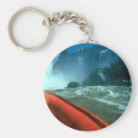 Iguacu Falls from below, Iguacu River, Brazil Key Chain