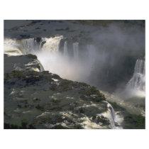 Iguacu Falls from the air, border of Argentina and Custom Flyer