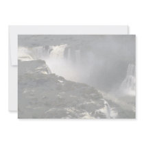 Iguacu Falls from the air, border of Argentina and Personalized Invitations