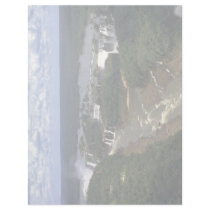 Iguacu Falls from the air, border of Argentina and Letterhead Template
