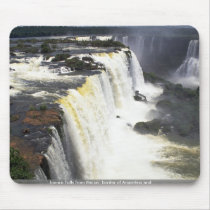 Iguacu Falls from the air, border of Argentina and Mouse Pad