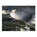 Iguacu Falls from the air, border of Argentina and Post Cards