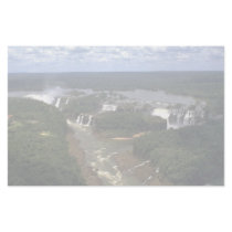 Iguacu Falls from the air, border of Argentina and Stationery Design