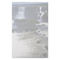 Iguacu Falls from the air, border of Argentina and Custom Stationery