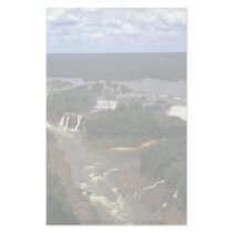 Iguacu Falls from the air, border of Argentina and Stationery Design