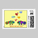 Iguana hold your hand LOVE postage postage