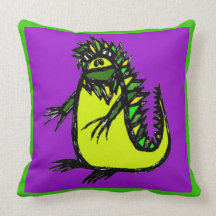 iguana impala pillow
