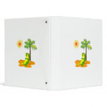 Iguana In The Desert 3 Ring Binder