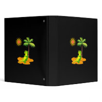 Iguana In The Desert 3 Ring Binders