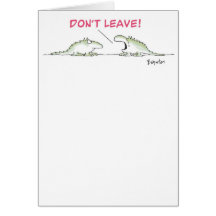 IGUANA MISS YOU GREETING CARD
