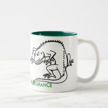 iguana, NO I DO NOT SELL INSURANCE Mugs