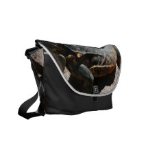 Iguana Skin Detail Messenger Bags