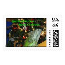 Iguana Wish You A Merry Christmas Stamps by rbhickman Iguana Wish You A Merry Christmas Stamps