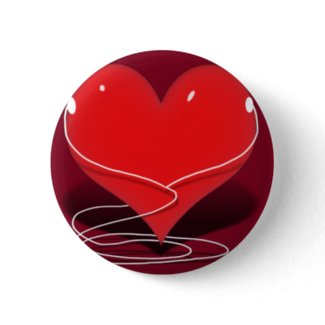 iHeart - Red Heart With Ear Buds button