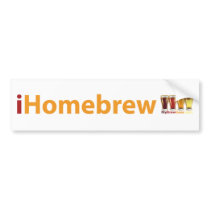 iHomebrew - Gear for the hip home beer brewer! Bumper Sticker