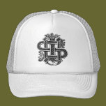 IHS Christogram in Black hats
