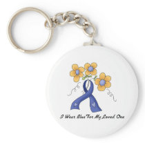 Ii Wear Blue For My Loved One Keychains