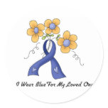 Ii Wear Blue For My Loved One Stickers