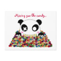 Ijimekko Panda "Missing You" postcards by sugaroverkill Ijimekko Panda "Missing You" postcards