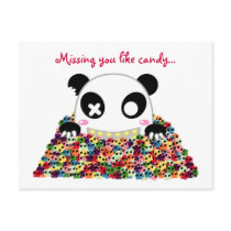 Ijimekko Panda "Missing You" postcards