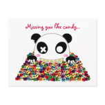 Ijimekko Panda "Missing You" Postcard