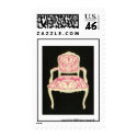Ikat Chair US Postage Stamp - by Annechovie Ikat Chair US Postage Stamp -