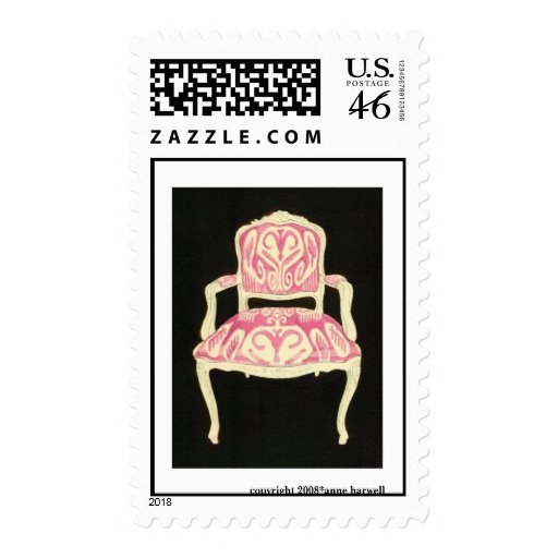 Ikat Chair US Postage Stamp -