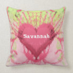 iKat Girly Swirly Heart Pillow american mojo pillows