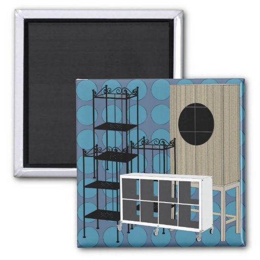 Ikea Furniture Shelves Blue Magnet from Zazzle.