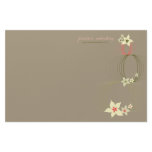 Ikebana Blooms | *01 Taupe Custom Stationery