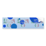 Il Amico Numero 1 in Italian Flag Colors for Boys Bumper Sticker
