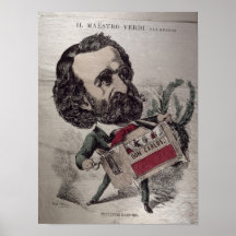 Il Maestro', caricature of the Italian Poster